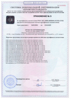 Сейсмика опоры несиловые НФГ и НПГ сертификат страница 2