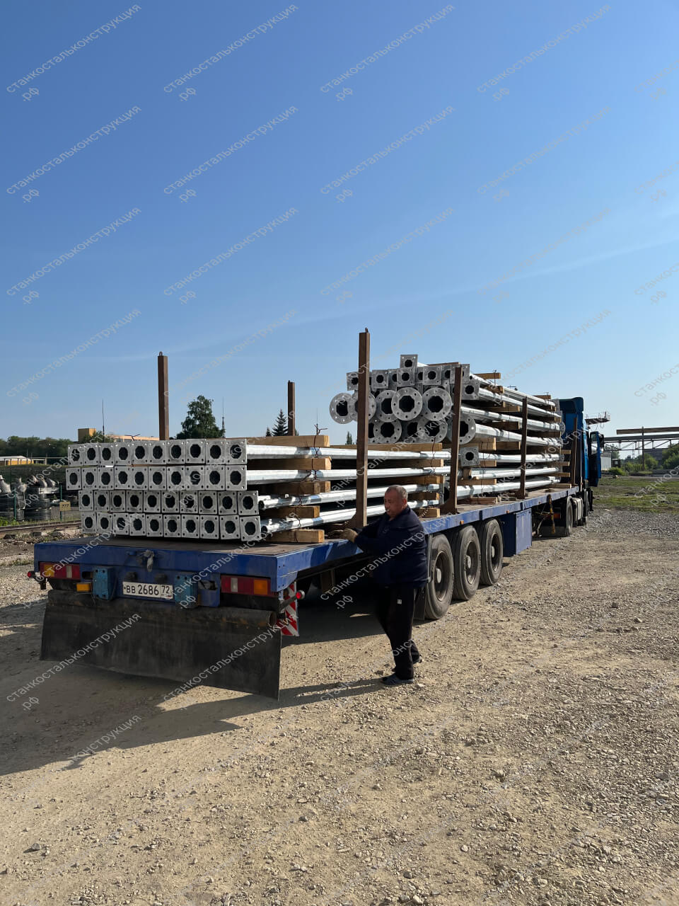 Отгрузка силовых и несиловых опор Станкостальконструкции