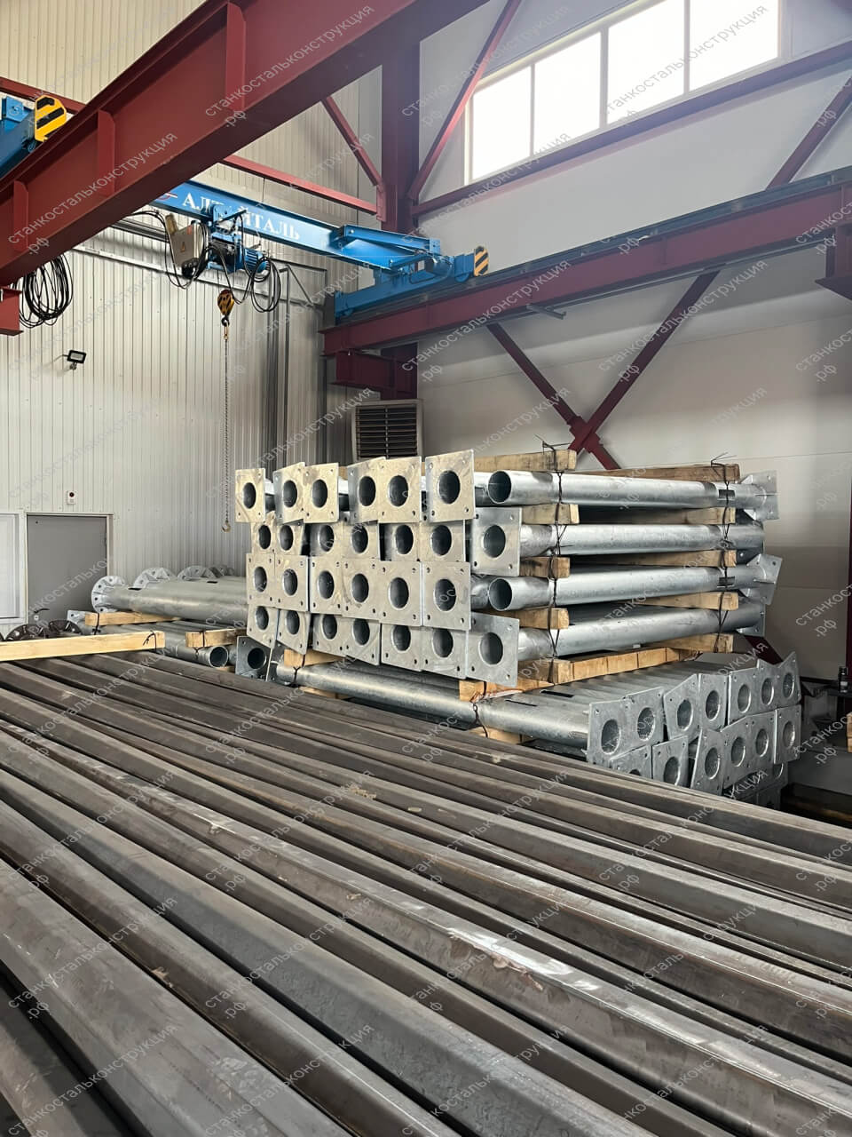 Загладные фундаменты для несиловых граненых опор